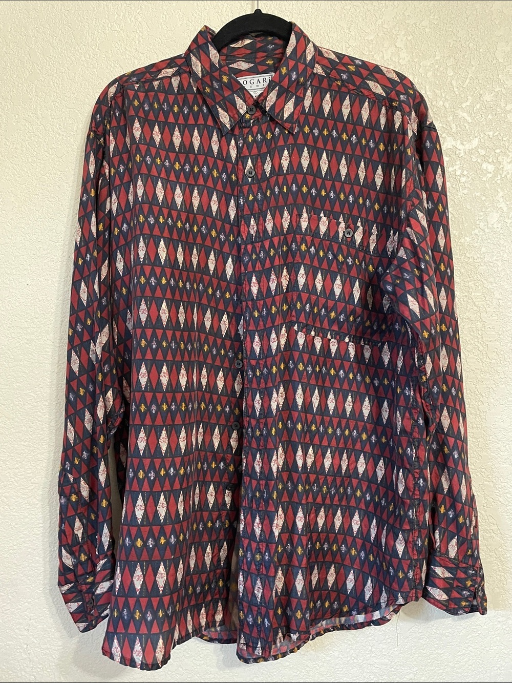 BOGARI STUDIO Vintage Geometric Button-Up MEN’S Shirt